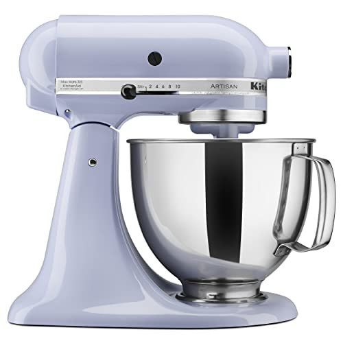 KitchenAid Artisan Series 5 Quart Tilt Head Stand Mixer with Pouring Shield KSM150PS, Lavender Cream | Amazon (US)