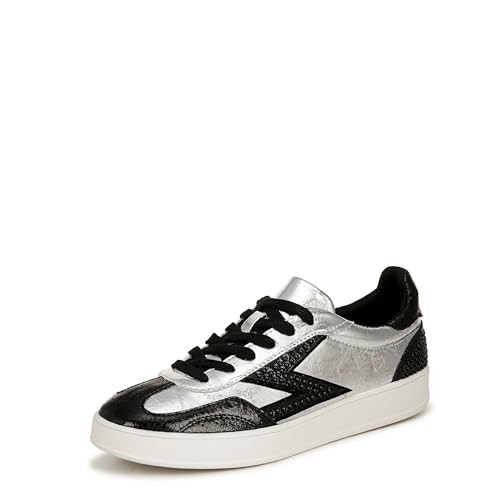 ZODIAC Womens Sansa Lace Up Sneakers Silver/Black 9.5 M | Amazon (US)