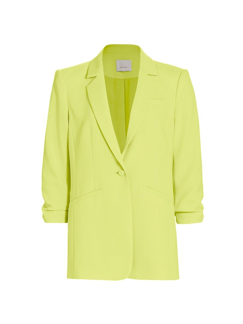 Khloe Crepe Ruched Blazer | Saks Fifth Avenue