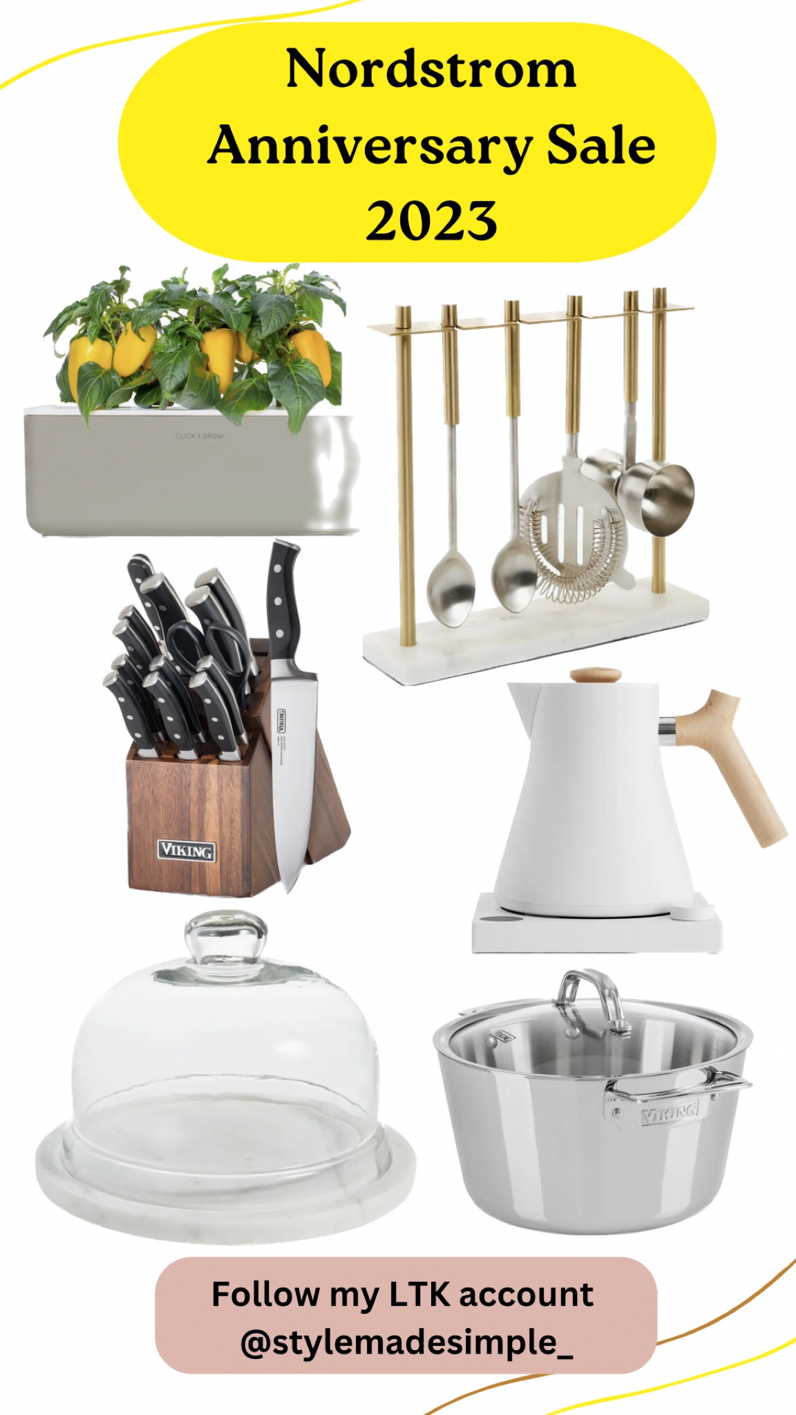 Nordstrom anniversary rack 2023, electric kettle , stainless steal cooking pot, cookware , cake cover , knives set , smart garden, kitchen home items,  

#LTKhome #LTKfamily #LTKxNSale
