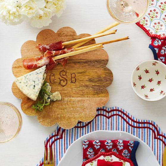 Mark &amp; Graham x Pencil &amp; Paper Co. Scalloped Cheese Board | Mark and Graham