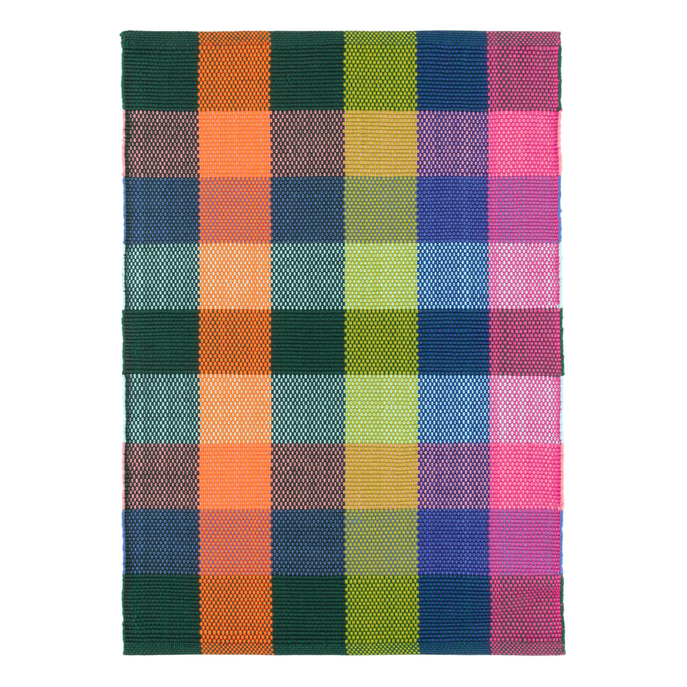 Happy Plaid Handwoven Indoor/Outdoor Rug | Annie Selke