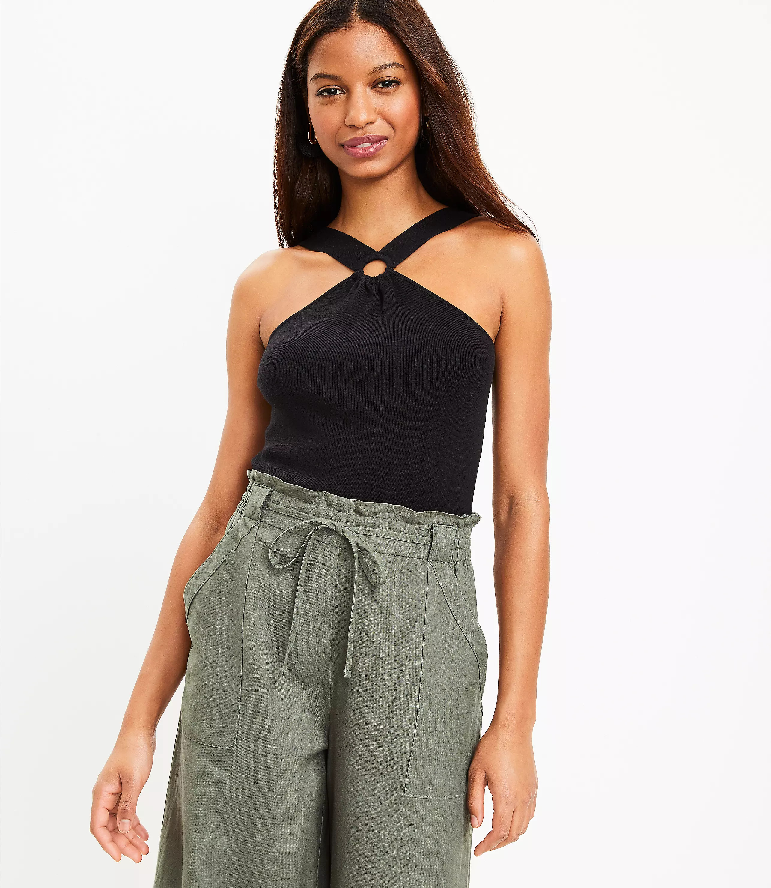 Ring Halter Sweater | LOFT