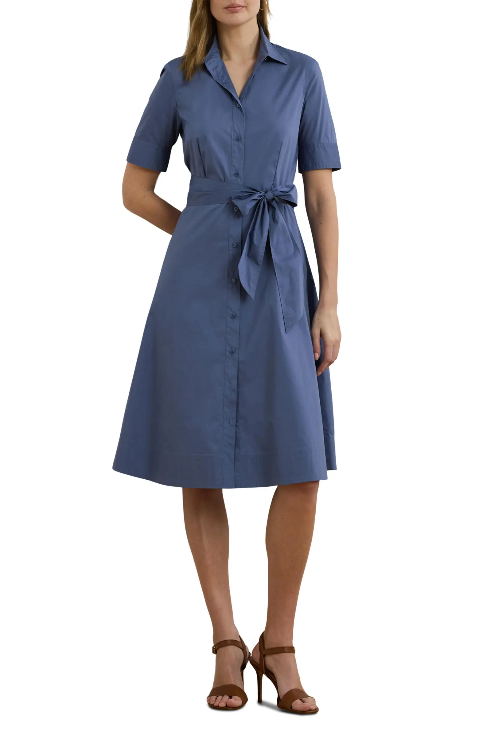 Cotton Blend Shirtdress | Nordstrom