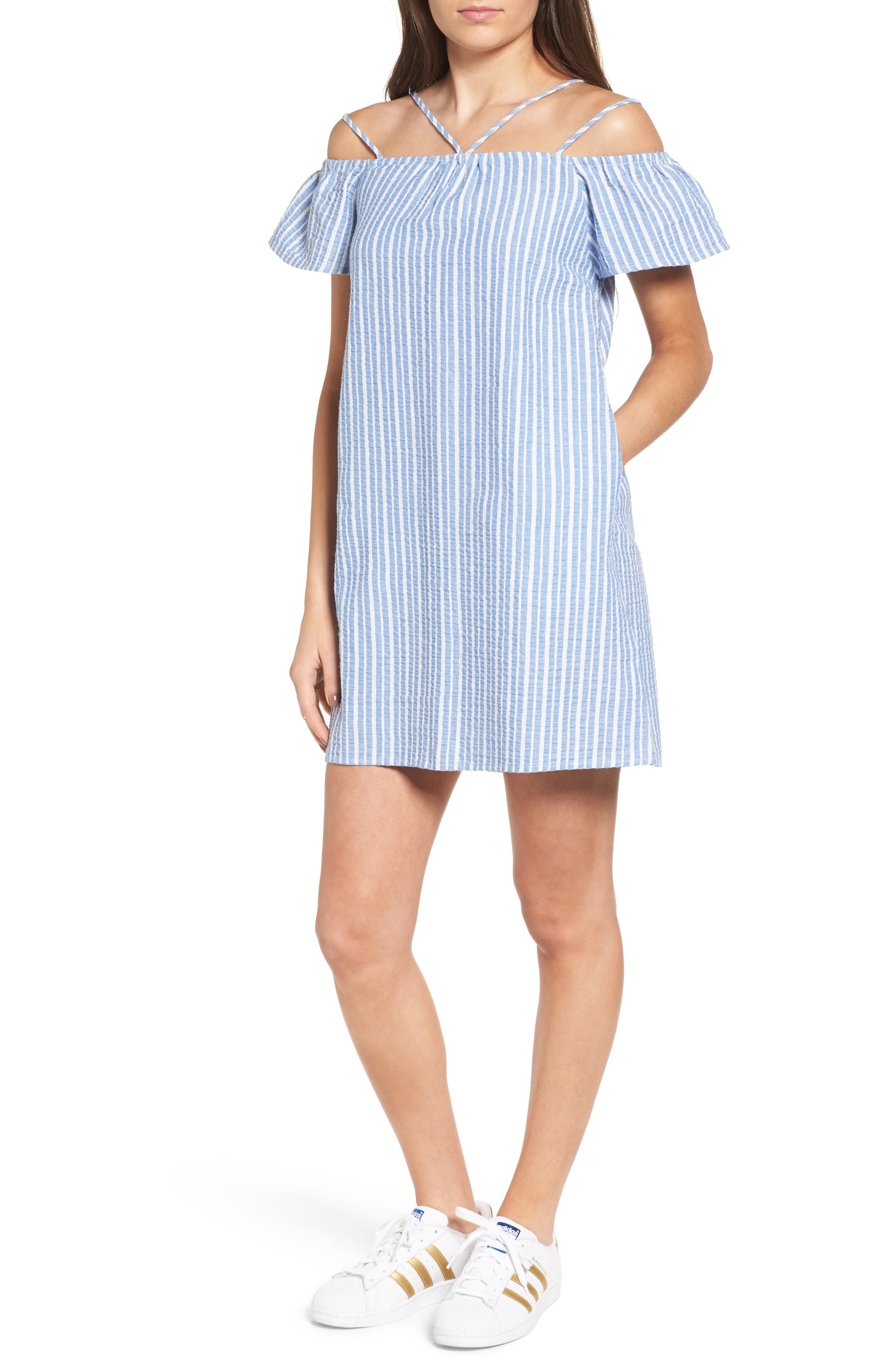 Stripe Off the Shoulder Dress | Nordstrom