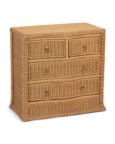 32x16x29 4 Drawer Woven Dresser | TJ Maxx