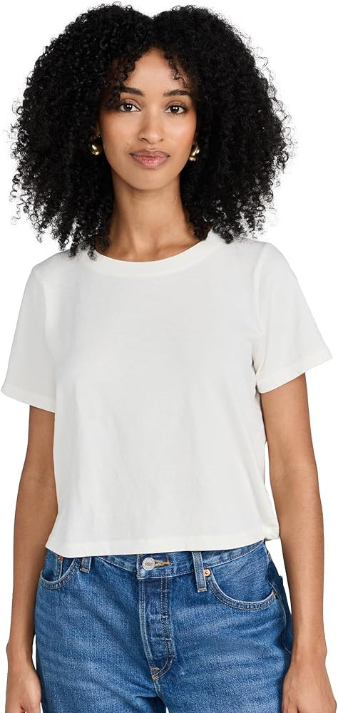 Madewell Women's Soft Fade Cotton Boxy Crop Tee | Amazon (US)