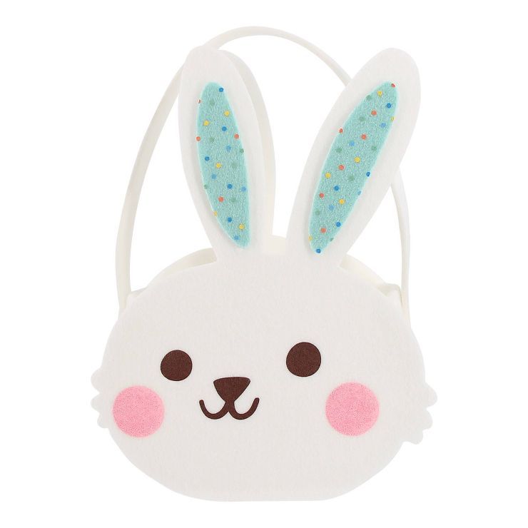 Novelty Felt Decorative Bunny Easter Basket White - Spritz™ | Target