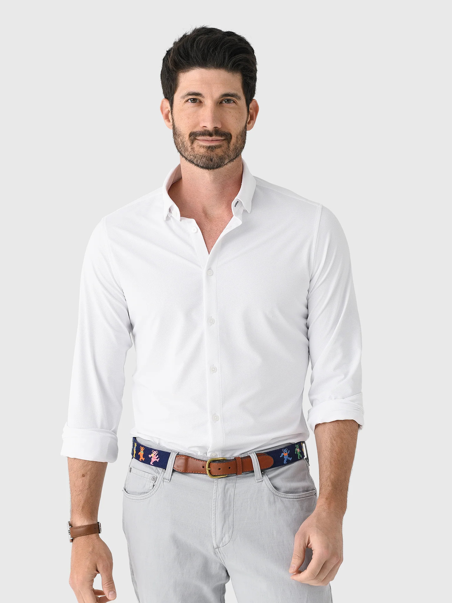 MIZZEN+MAIN
                      
                     Men's Trim Halyard Long Sleeve Dress Shir... | Saint Bernard