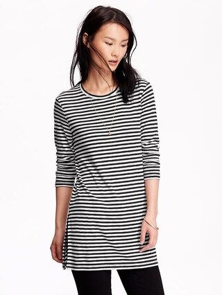 Old Navy Womens Striped Tunics Size L Tall - Black stripe color 3 | Old Navy US