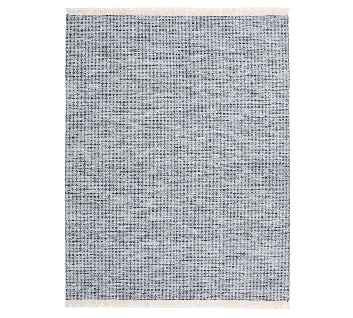 Oden Eco-Friendly Indoor/Outdoor Rug - Blue | Pottery Barn (US)