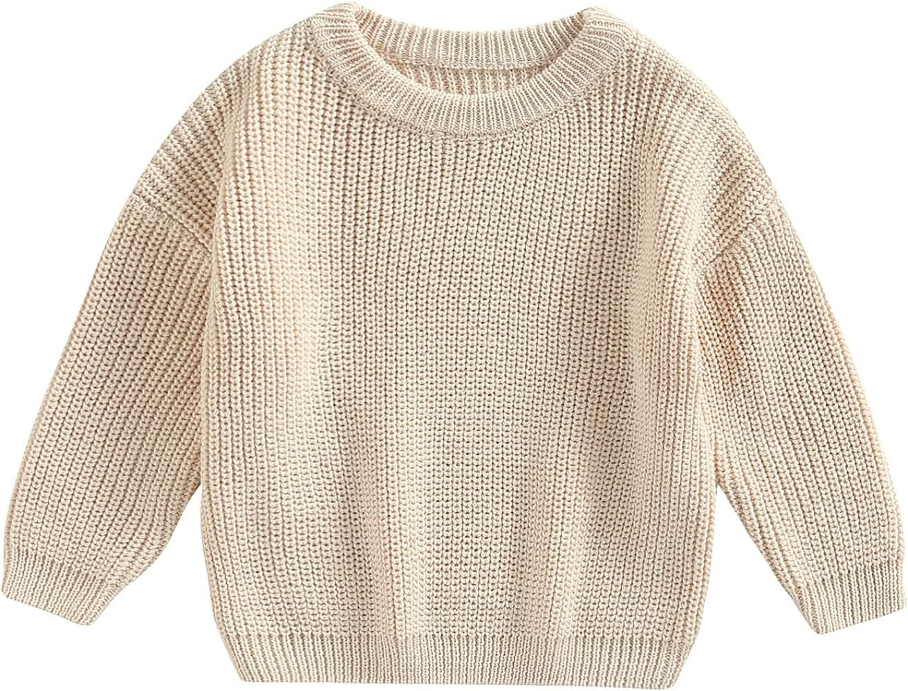 Baby Girl Boy Knit Sweater Blouse Pullover Sweatshirt Warm Crewneck Long Sleeve Tops for Infant T... | Amazon (US)