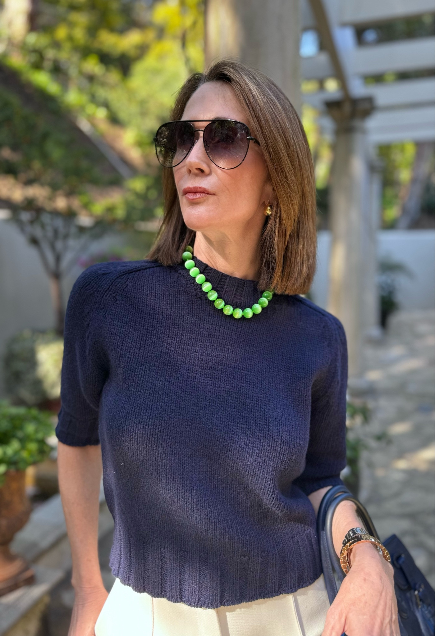 Navy blue is a classic. This sweater is just that! 

#LTKover40 #LTKworkwear #LTKSeasonal