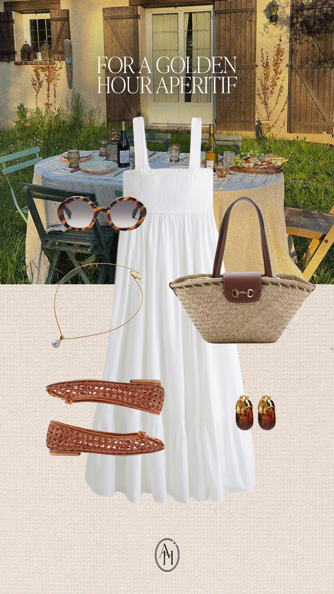 A sweet white dress, woven flats, a pearl pendant & resin hoops paired with retro sunnies and a straw tote.  

 #LTKootd #LTKSeasonal

#LTKtravel