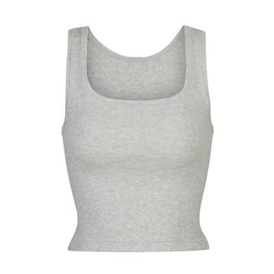 SKIMS Tank Top | Grey | 3XL | Cotton Rib | SKIMS (US)