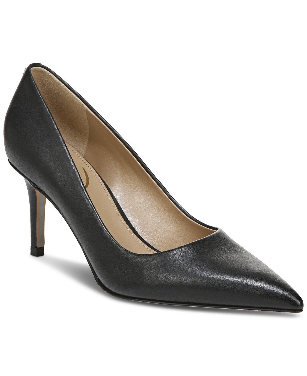 Sam Edelman Women's Vienna Pointed Toe Pumps - Black Leather | Macy's