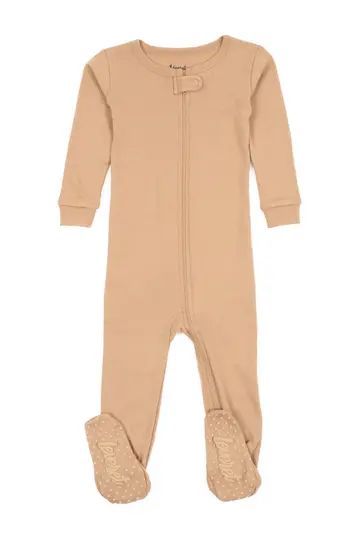 Solid Beige Footed Pajamas | Nordstrom Rack