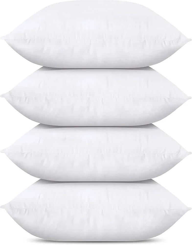 Utopia Bedding Throw Pillows (Set of 4, White), 20 x 20 Inches Pillows for Sofa, Bed and Couch De... | Amazon (US)