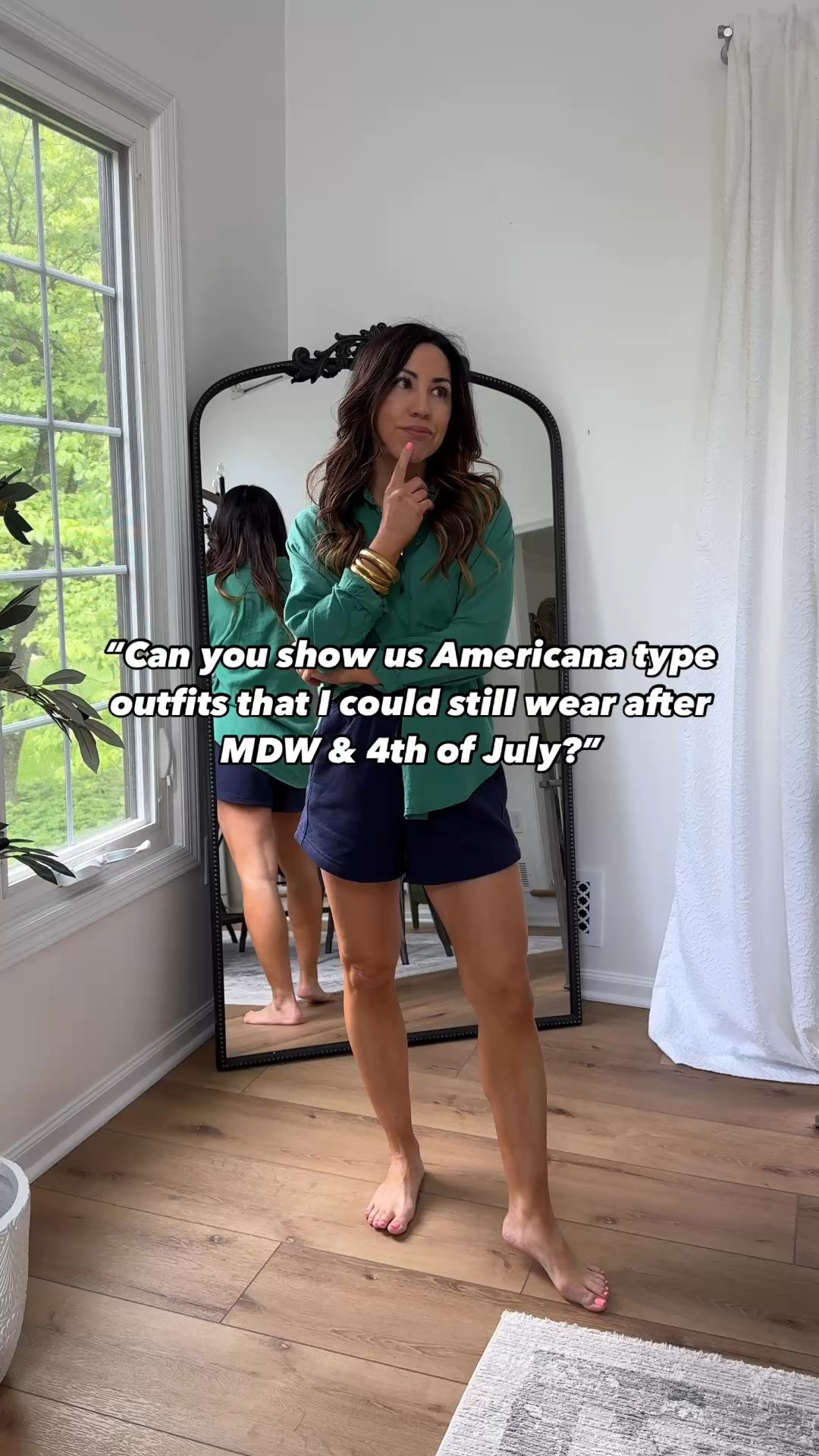 5 Americana outfits that would be cute for MDW, and 4th of July but are absolutely wearable for the entire summer. Use code TAMMY10 for everything here @studio4threads. 

Tops small. Blue shorts small. Denim shorts 25. Cargo pants small. Tan wide leg pants small. Beach sweater small. Green button down XS. Sandals tts 

#LTKOver40 #LTKFindsUnder50 #LTKFindsUnder100