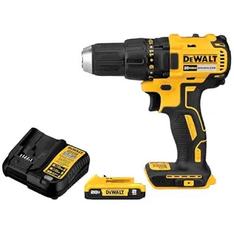 DEWALT 20V MAX Cordless Drill Driver Set, Electric Drill, Brushless 1/2 In 2 Speed, 2.0 Ah Batter... | Amazon (US)