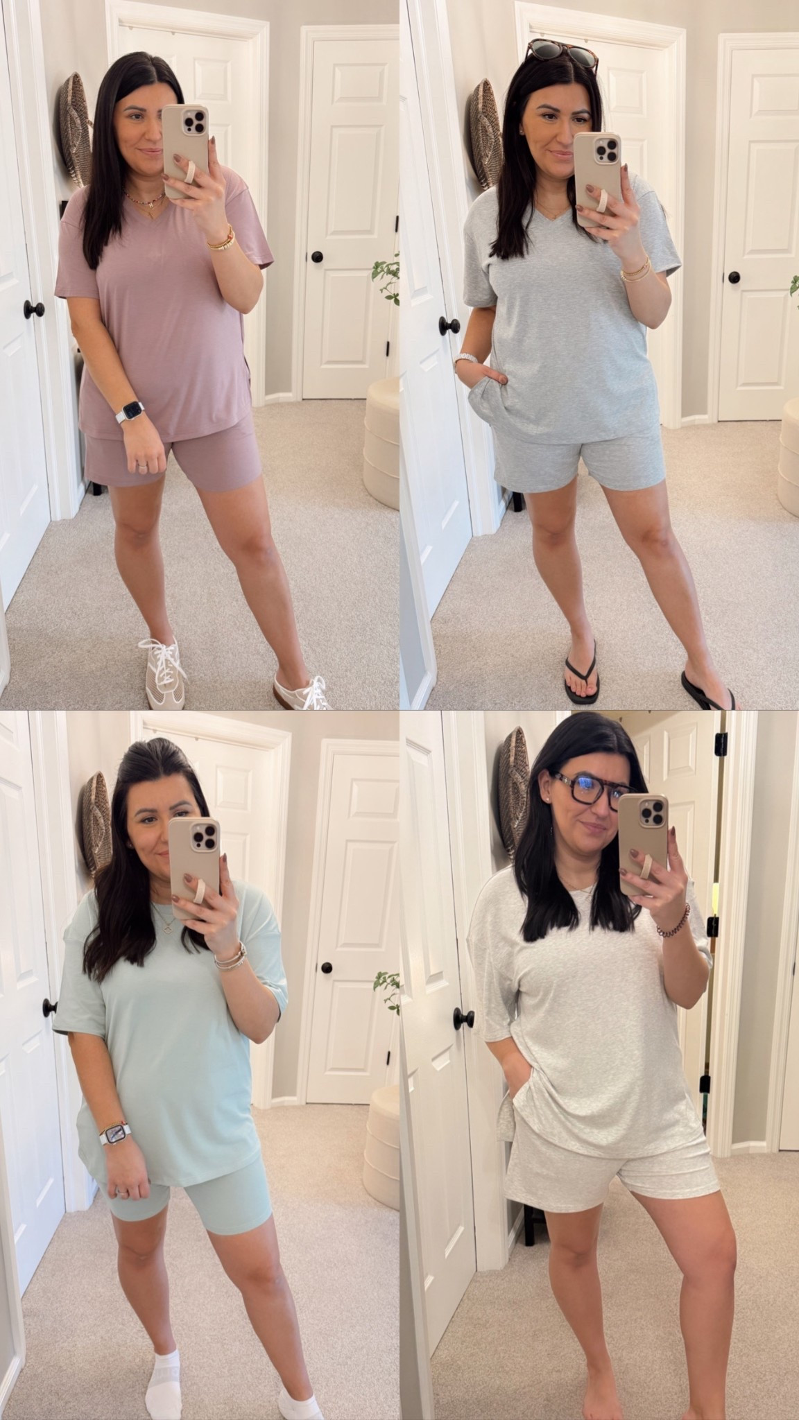 Last weeks best sellers! 
Large in the top two sets.
I’m wearing a medium in the bottom two sets they run big.
All $14-$16 at Walmart! 

#LTKgrwm #LTKootd #LTKmomlife