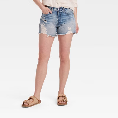 Women's Mid-Rise 90's Baggy Denim Shorts - Universal Thread™ | Target