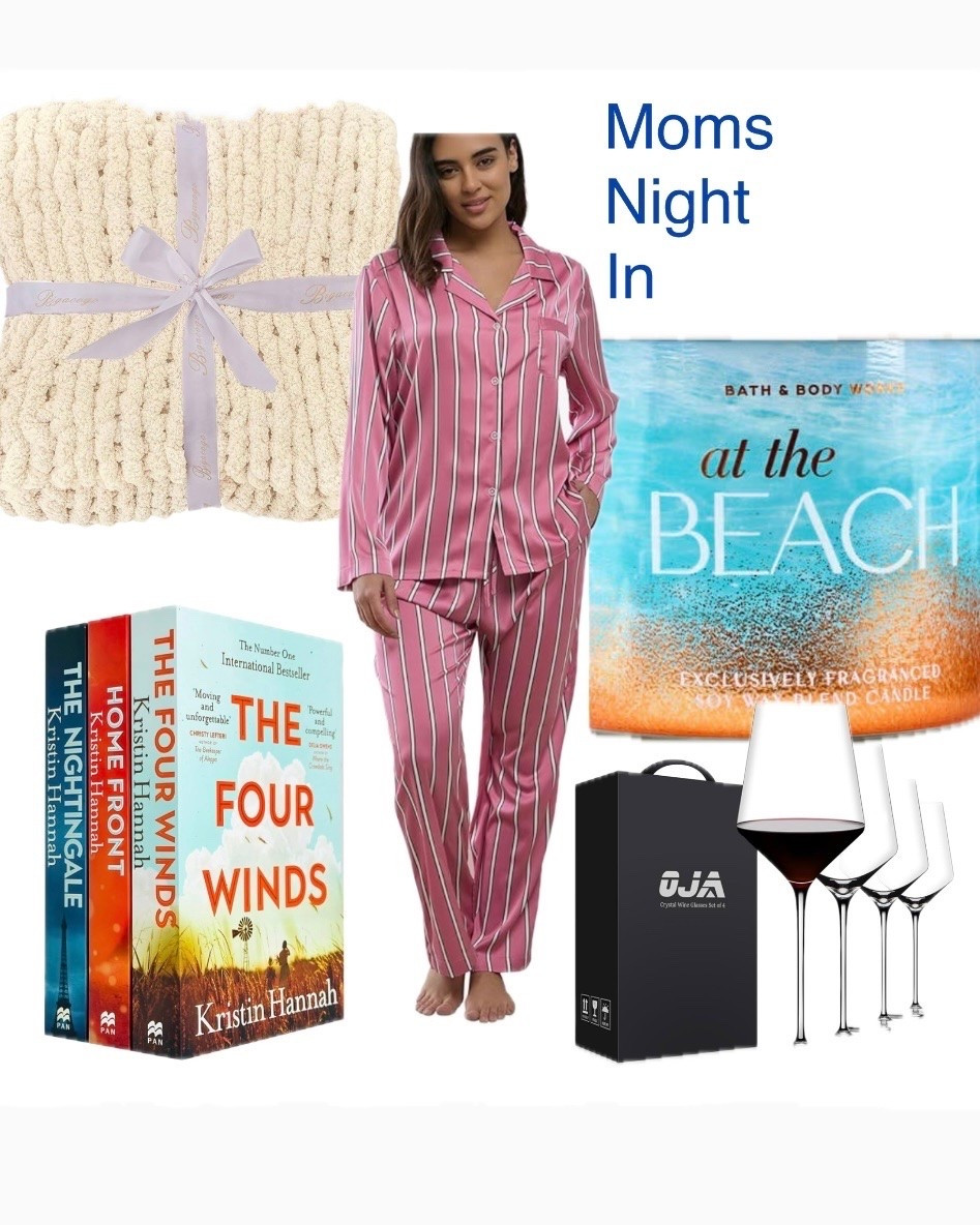 All the ingredients for a great stay at home relaxing night for mom🌸
#books #glasses #pajamas #blanket

#LTKMothersDay #LTKselfcare
