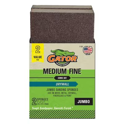Gator Multi-grade pack Commercial Sanding Sponge 2.93-in x 1-in (2-Pack) | Lowe's