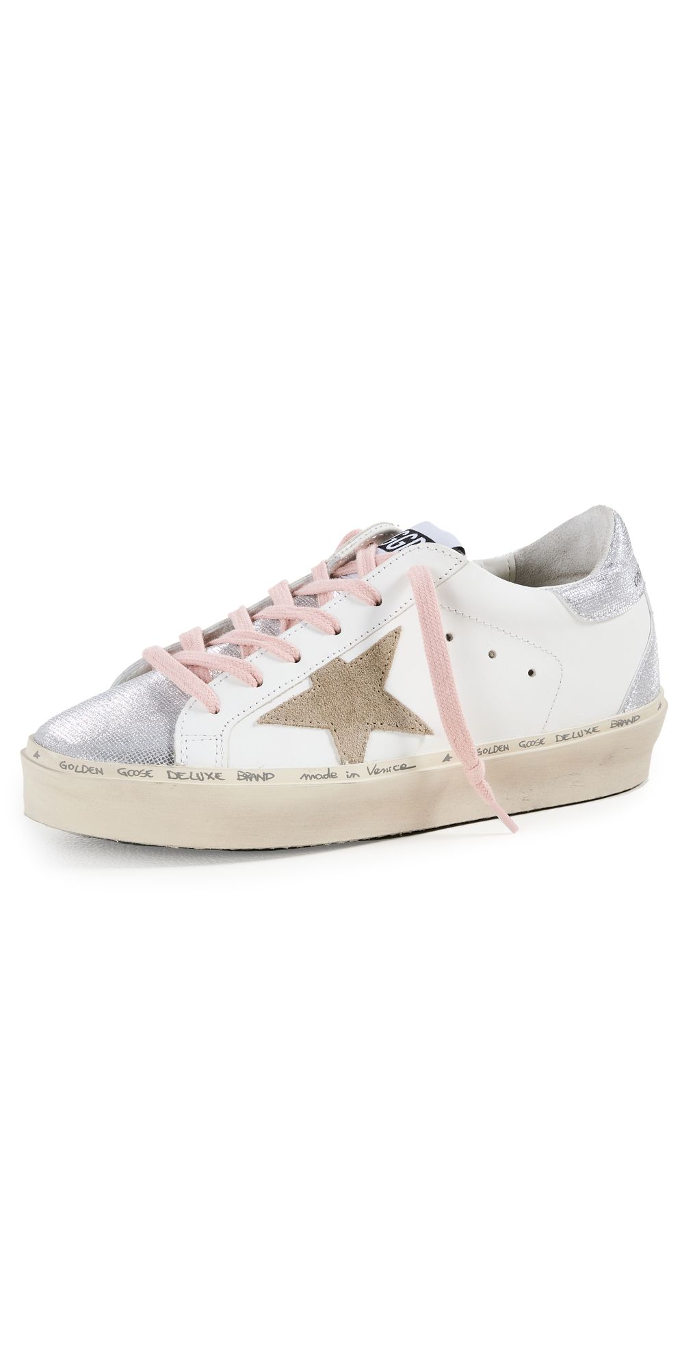 Golden Goose Hi Star Classic Sneakers with Spur Glitter Toe | Shopbop