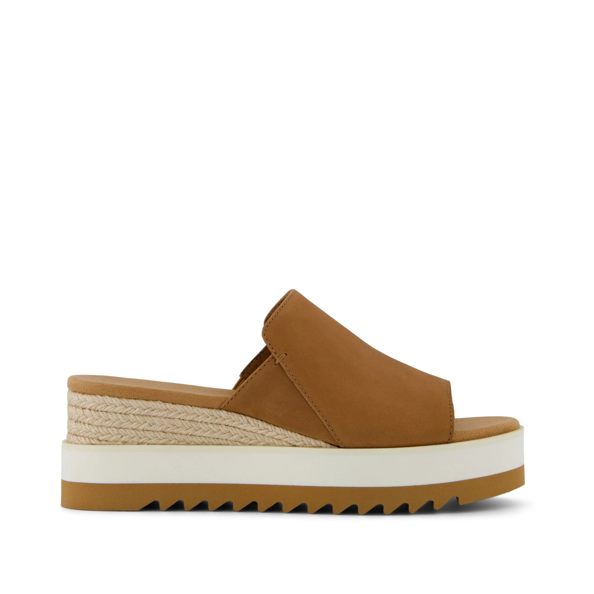 Diana Mule Wedge Sandal Brown Sugar Leather | Toms EMEA