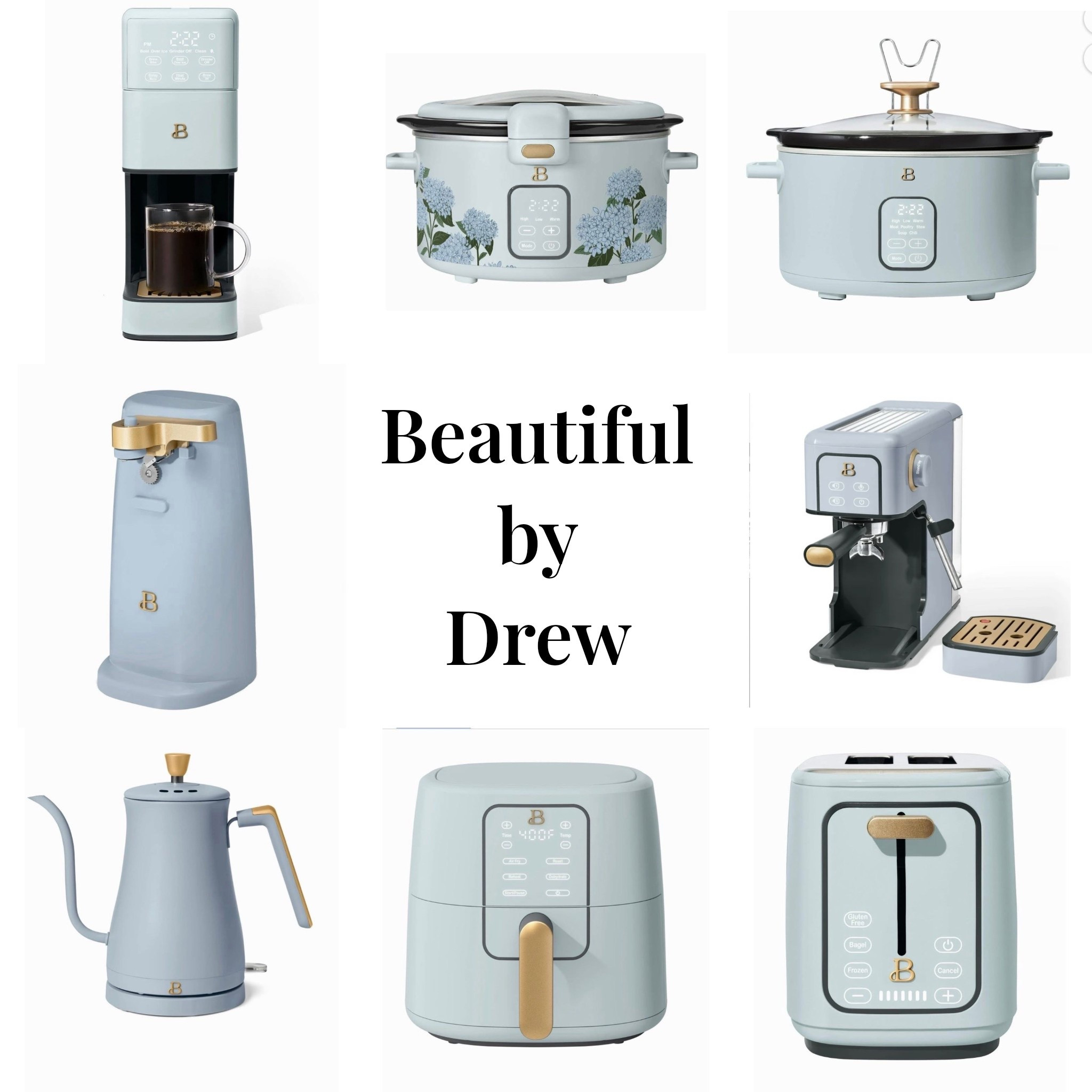 I’m in love with kitchen appliances. Am I alone? Because Drew knew what she was doing when she picked these shades of blue. 🩵 Blue is my favorite shade so I’m head over heels for this set. If blue isn’t your vibe they come in many beautiful shades. Check them out on my LTK. #LTKHome #LTKkitchen #HomeDecor @walmart

#LTKSeasonal #LTKSaleAlert #LTKWedding