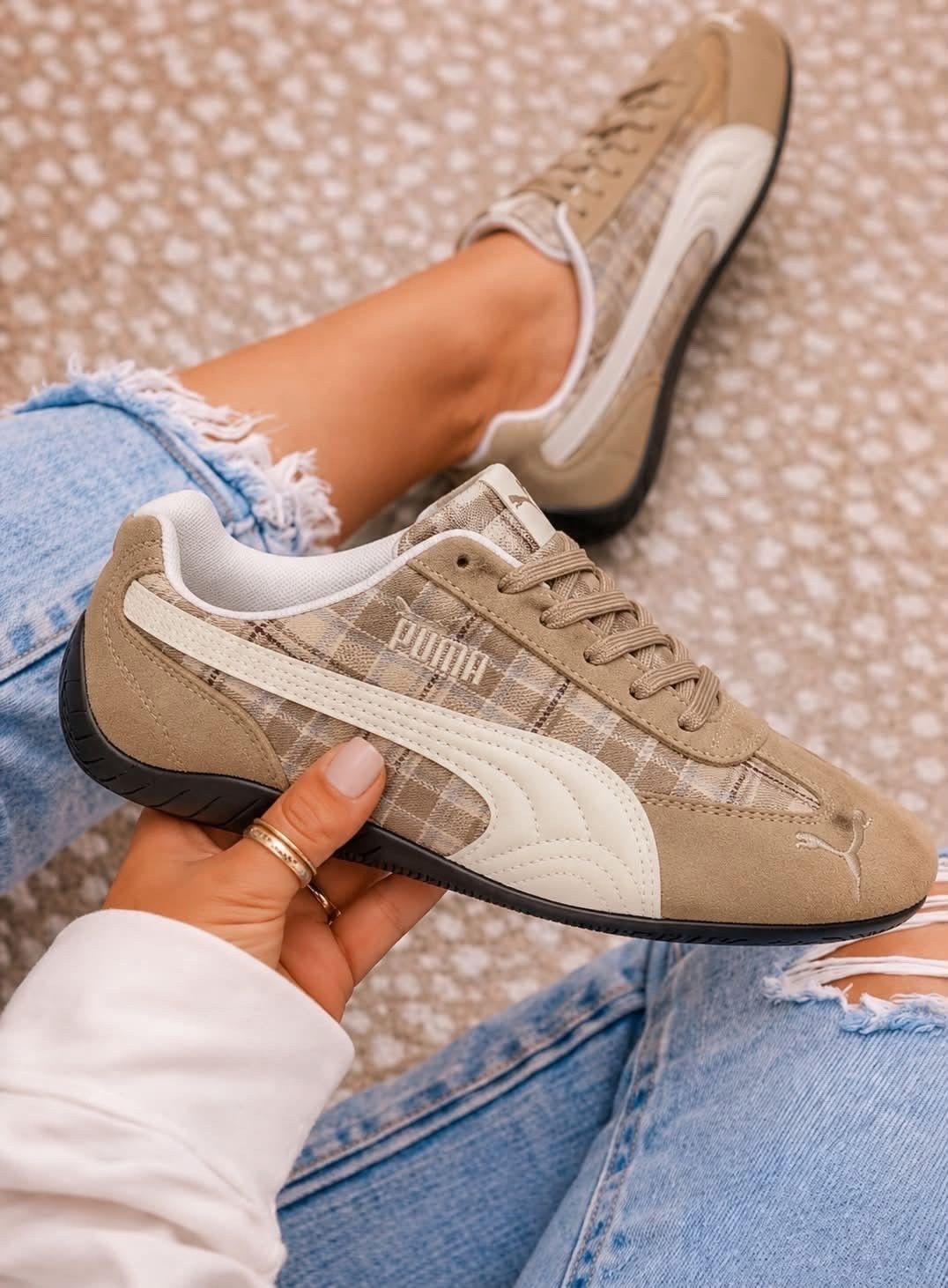 RUN, RUN, RUN! 🏃‍♀️ PUMA just dropped PLAID sneakers, and I am absolutely obsessed!

We’ve seen plaid on tops, jackets and all of our favorite fall layers—but putting it on a sneaker? Girls, this was a GENIUS move! I haven’t seen anything else like these, and they’re going to make even the most basic jeans-and-sweater outfit feel so fun for fall.

These will not last—comment PLAID and I’ll send you the link! ❤️🤎🍂

#LTKgrwm #LTKmomlife #LTKdayinmylife