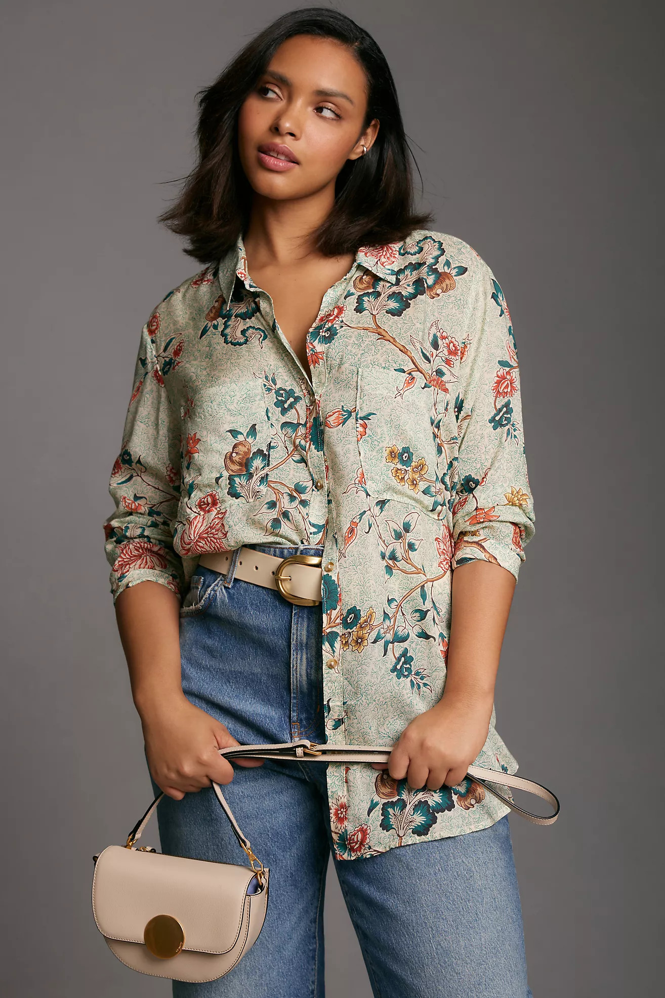 The Romy Relaxed Buttondown Shirt by Pilcro | Anthropologie (US)