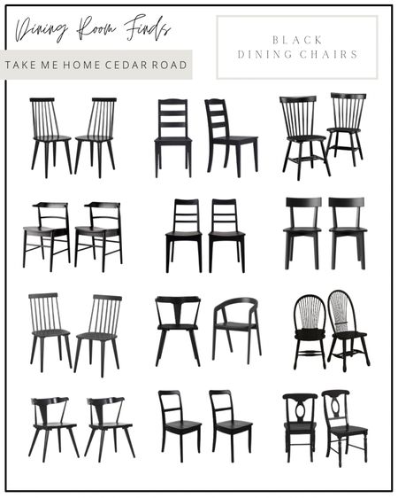 Dining room, dining room chair, black dining chair, black chair, Windsor chair, wishbone chair, wood dining chair, amazon, target, wayfair 

#LTKhome #LTKsalealert