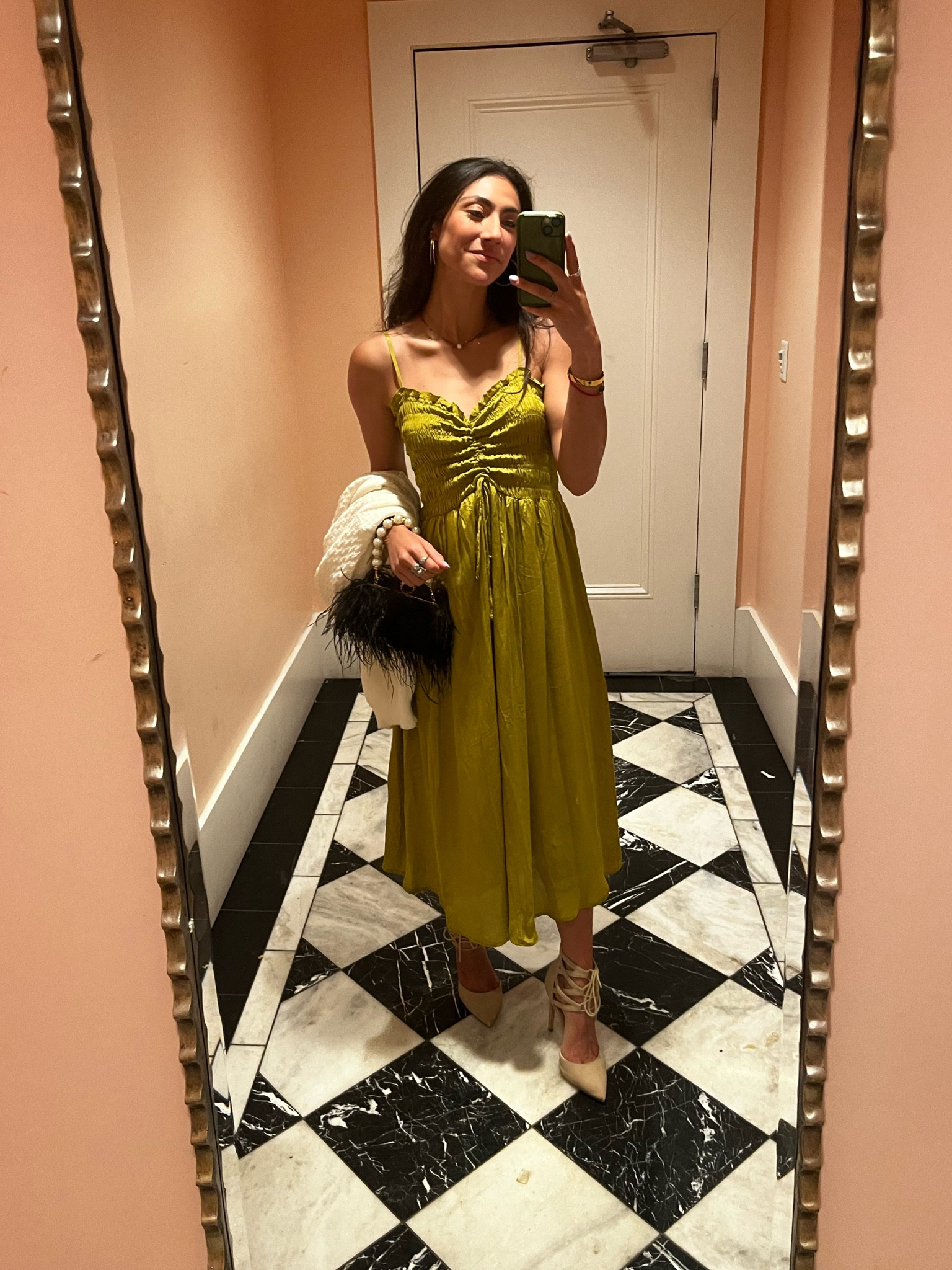 Silky citron midi dress from Anthro for any occasion. Dress up, dress down. Altar the look by cinching the top portion more or less. Free flowing, beautiful color and super comfortable.
This dress, in my opinion is much more affordable than other items in the store.


#LTKSeasonal #LTKstyletip #LTKFind