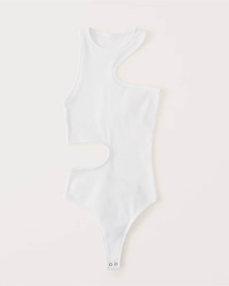 Women's Asymmetrical Cutout Bodysuit | Women's New Arrivals | Abercrombie.com | Abercrombie & Fitch (US)