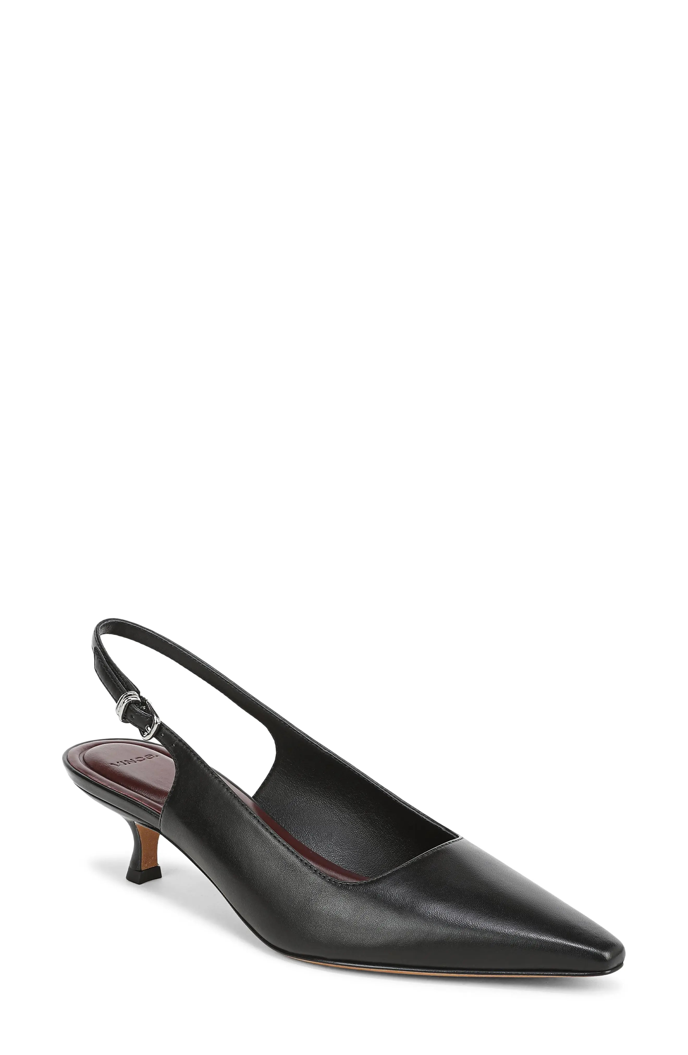 Vince Sabra Slingback Kitten Heel Pump (Women) | Nordstrom | Nordstrom