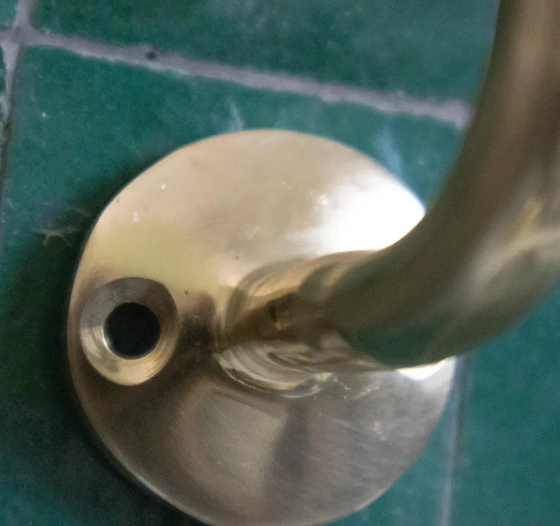 Unlacquered Brass Towel Hooks for Bathroom Decor, Wall Hooks Unique, Clothes Hooks, Towel Hook, W... | Etsy (US)