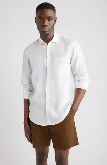 Linen Button-Up Shirt | Nordstrom