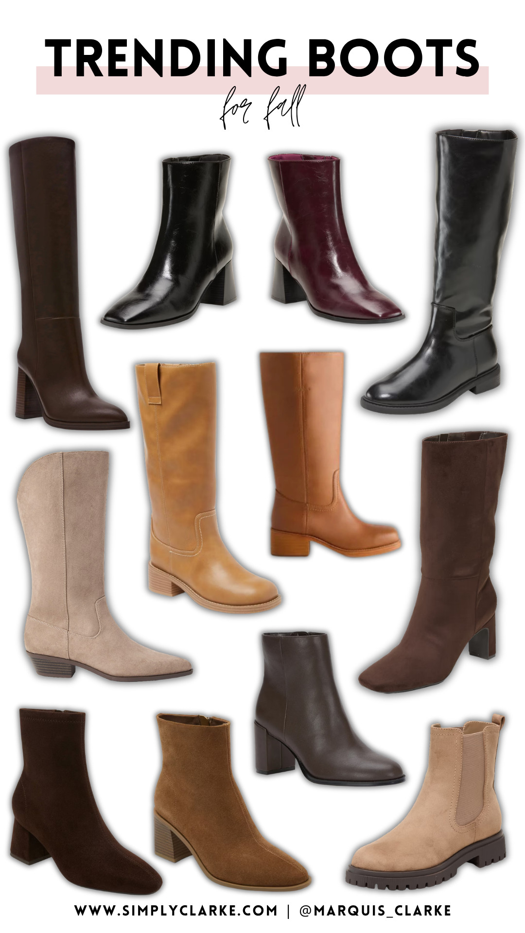 Boot season is officially here! Rounded up the trending tall boots, ankle boots and rich neutral styles you’ll wear with everything this fall. 

fall boots - trending boots - knee high boots - ankle boots - brown boots - black boots - suede boots - women’s fall shoes - fall fashion - fall outfit ideas

 

 #LTKootd #LTKmomlife #LTKSeasonal