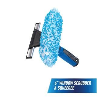 6 in. 2-in-1 Window Cleaner Squeegee & Scrubber Combi | The Home Depot