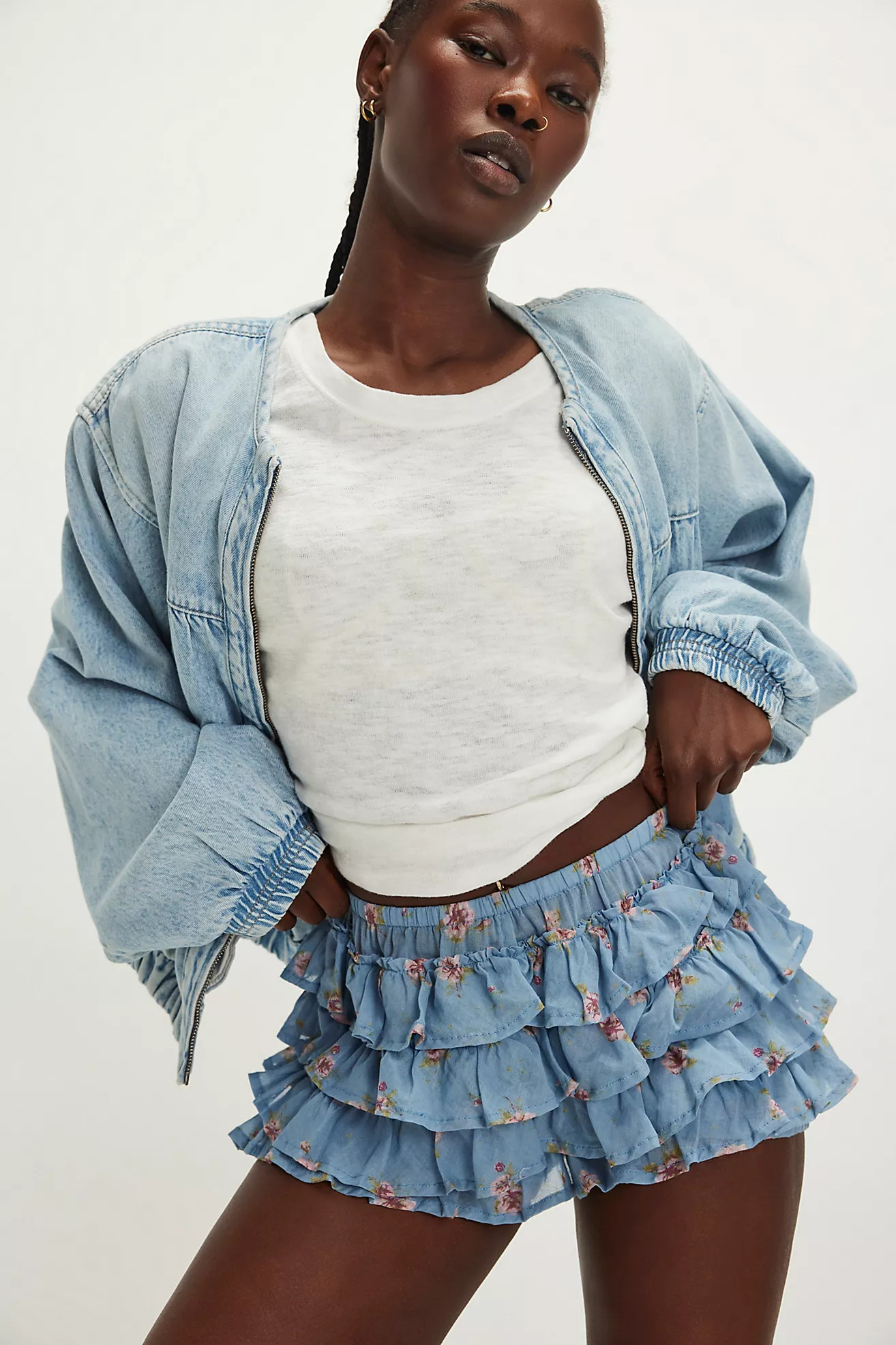 Ruffle Up Bloomer Shorts | Free People (Global - UK&FR Excluded)