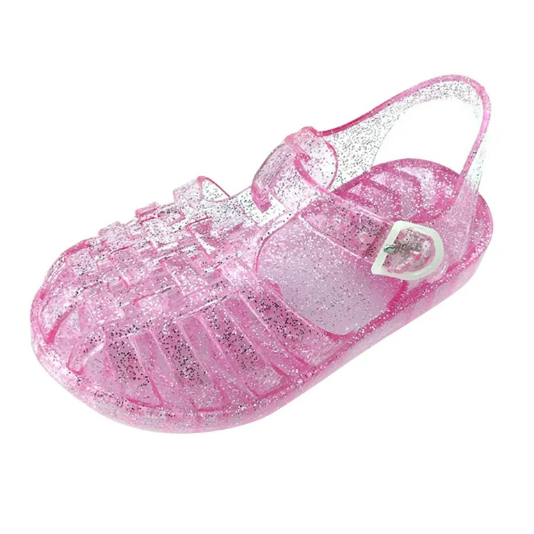 Owordtank Toddler Girls Jelly Shoes Soft Unisex-Child Boys Jellies Sandals Rubber Sole Closed Toe... | Walmart (US)