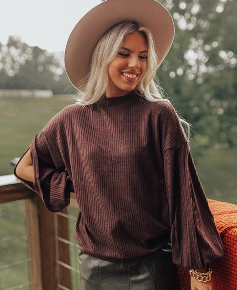 Such a cute mock neck sweater with open cut details on the arms!! Comes in 4 different colors!

#LTKstyletip #LTKSeasonal #LTKunder50