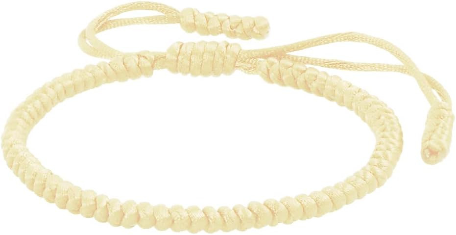 COLORFUL BLING Handmade Tibetan String Bracelet Adjustable Woven Rope Knot Buddhist Kabbalah Prot... | Amazon (US)