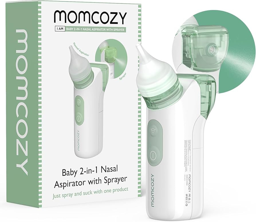 Momcozy 2-in-1 Baby Nasal Aspirator with Nasal Spray, Electric Nasal Aspirator for Baby, Battery ... | Amazon (US)