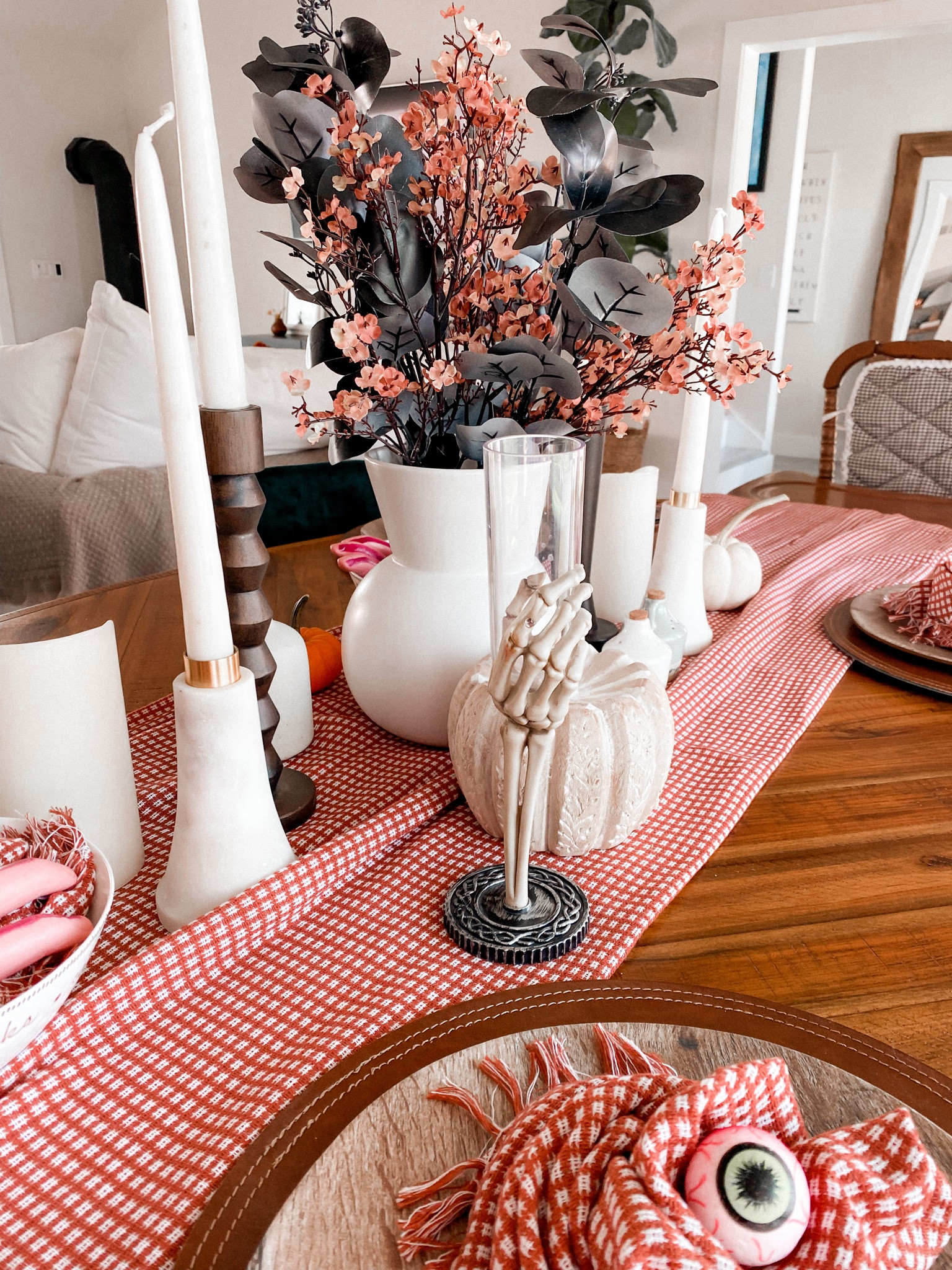 Halloween table scape! East transition back to thanksgiving/fall decor! 

#LTKSeasonal #LTKHalloween #LTKHoliday