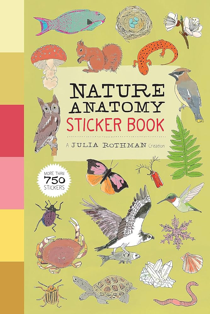 Nature Anatomy Sticker Book: A Julia Rothman Creation; More than 750 Stickers | Amazon (US)