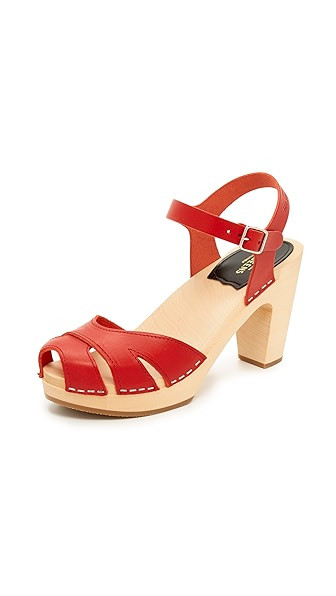 Swedish Hasbeens Suzzane Sandals - Red | Shopbop