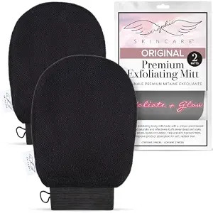 Original Premium Exfoliating Mitt for Body (2pc) – 100% Vegan Viscose Traditional Body Scrub Gl... | Amazon (US)